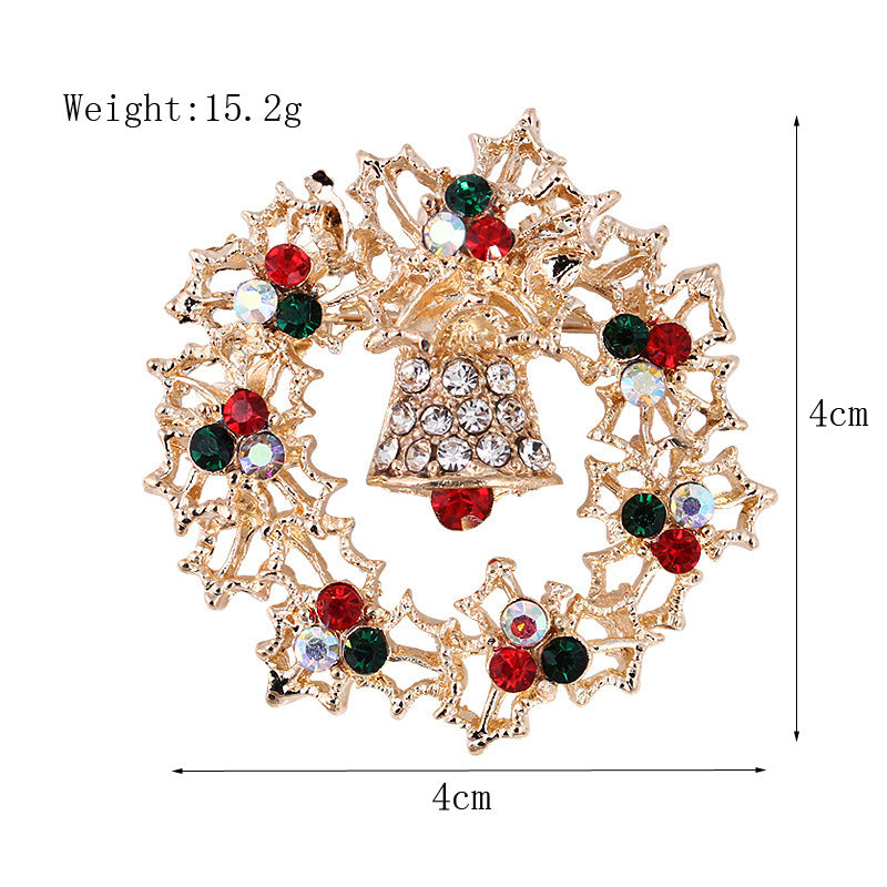 Damenmode schlichte geometrische Weihnachtsbrosche