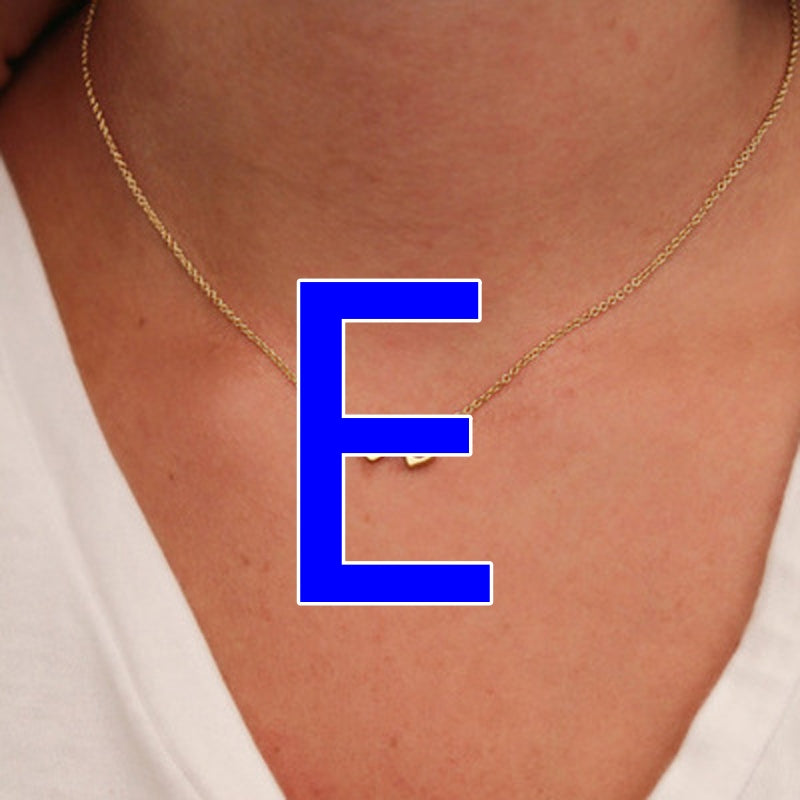 Fashion Exquisite Initial Gold And Silver Clavicle Chain