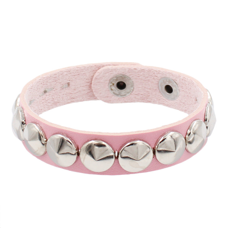 Pulsera de cuero para mujer, tendencias de moda casual