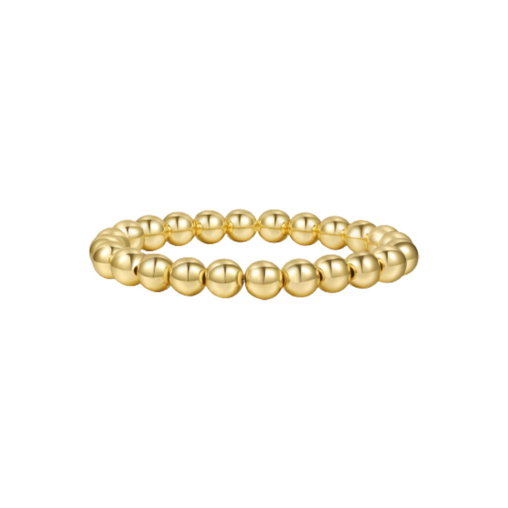New Haematite Hematite Golden Balls Beaded Bracelet Suit