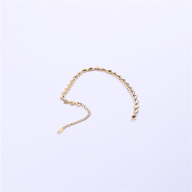 Tobillera de acero de titanio para mujer