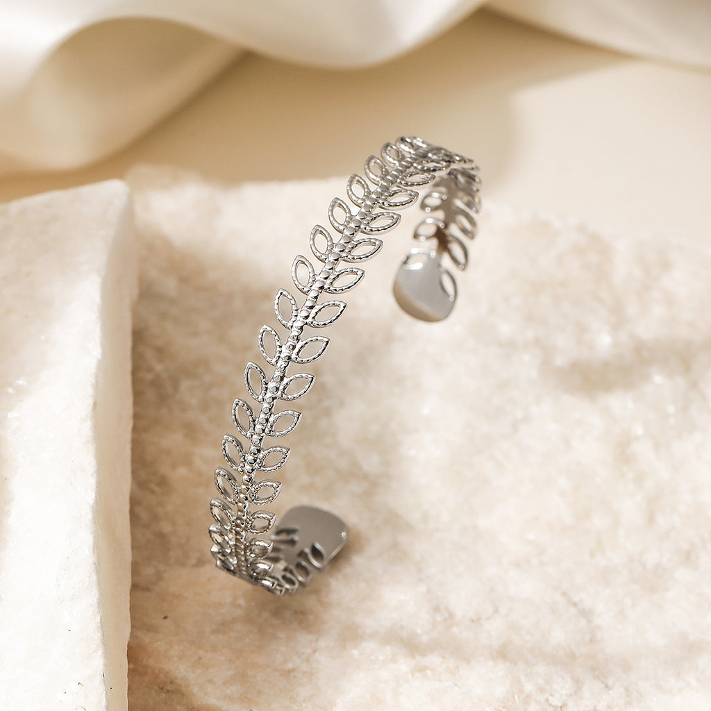 Fashion hohles Edelstahlarmband für Damen