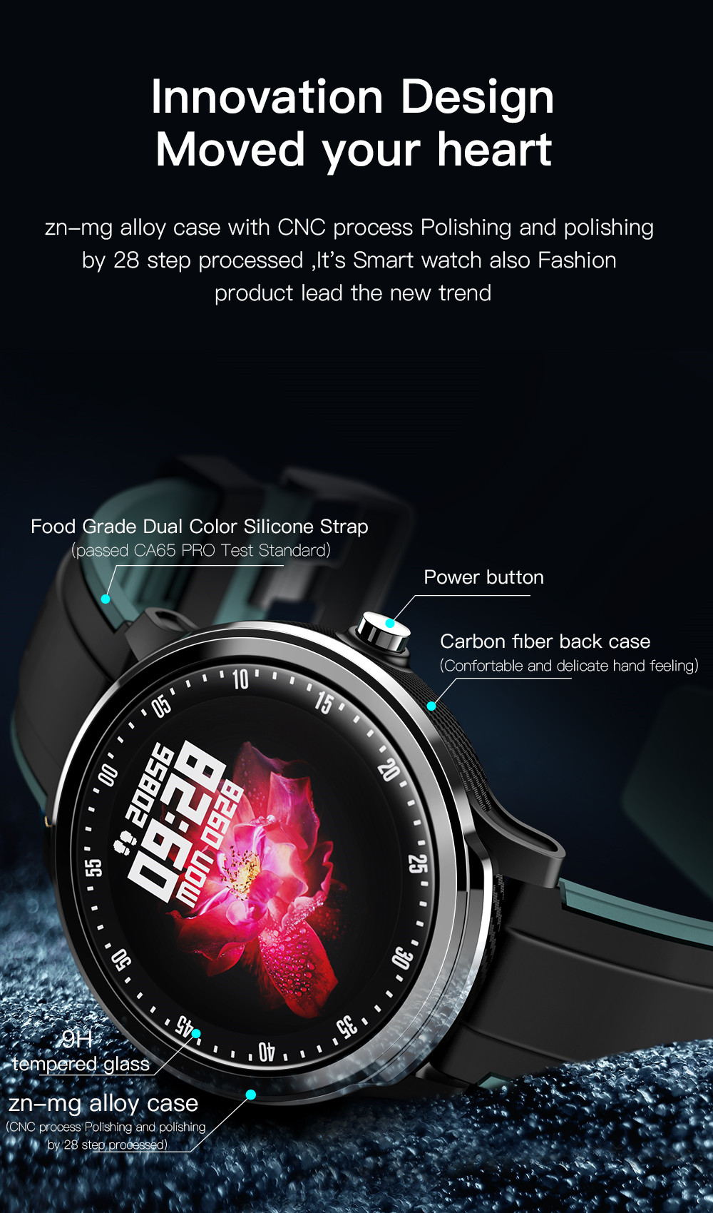 Neueste Smartwatch SN80 Modeuhr Fitnesstracker
