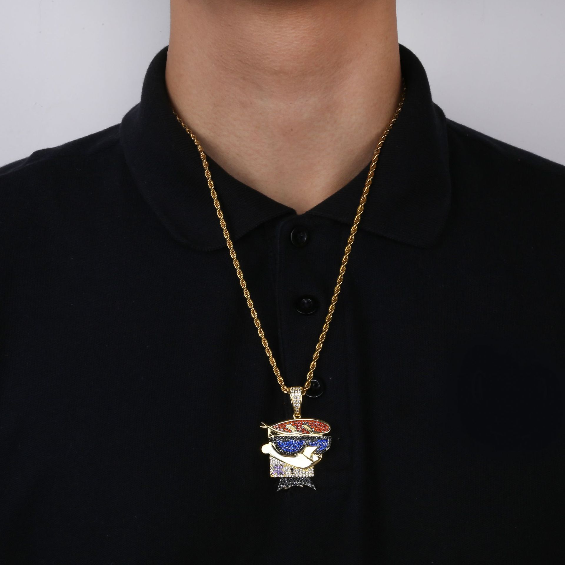 Personalisierte Hip-Hop-Halskette für Herren