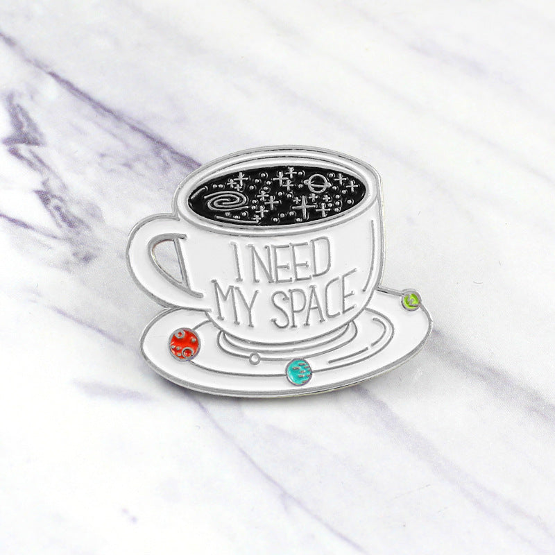 Kreative Brosche Kaffeetasse