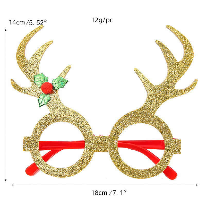 Weihnachtliche kreative Partybrille zum Verkleiden