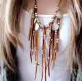 Fantastische Fransen-Boho-Halskette