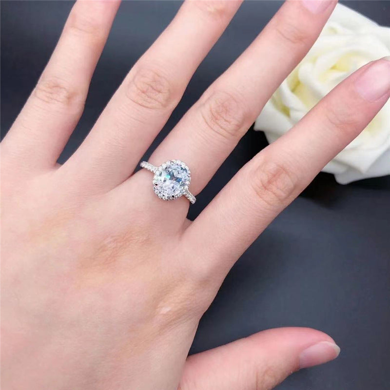 Moissanite Großer Diamant Diamantring Großhandel Geformter Tauben-Strass-Ring