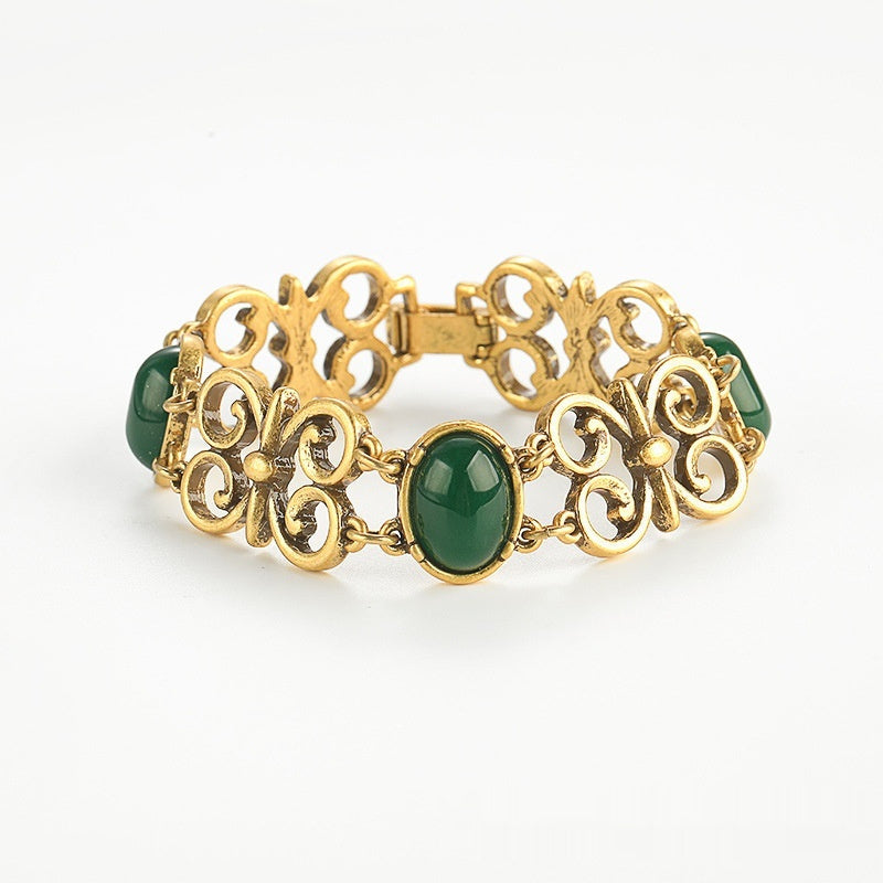 Armband Türkis Vintage Antik Farbige Glasur