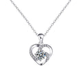 Luxuriöses Platin Moissanit Collier