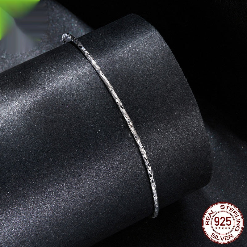 S925 Sterling Silver White Gold Plated Bracelet For Women