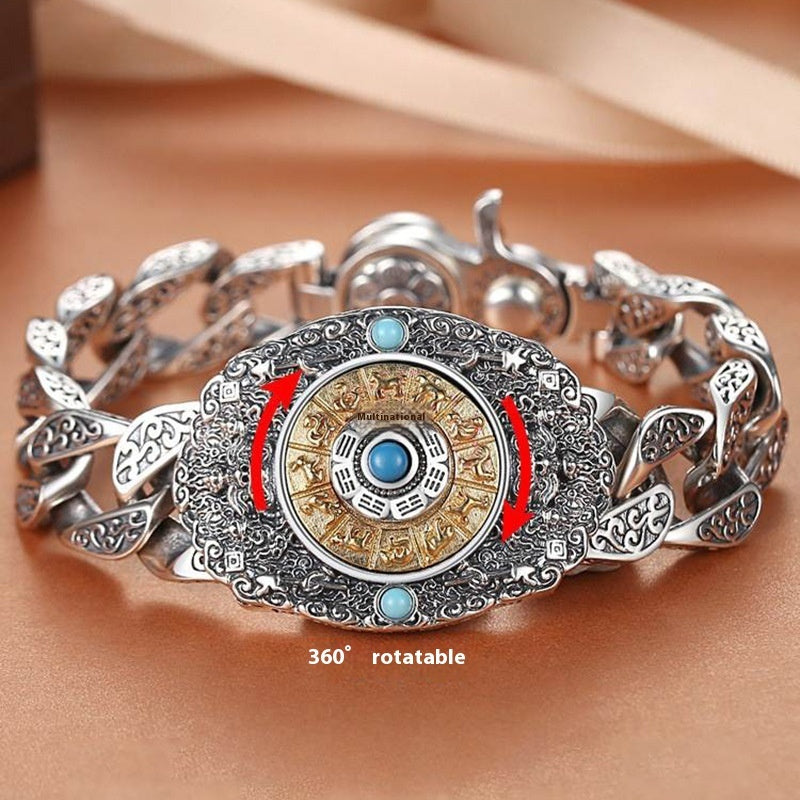 Protective Talisman Charts Rotating Vintage Bracelet