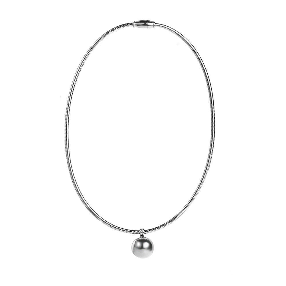 Halskette mit Gliederkette aus Titanstahl, vakuumgeglüht, innenbeschichtet