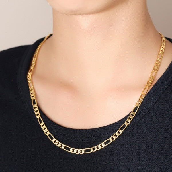 18K gold male necklace