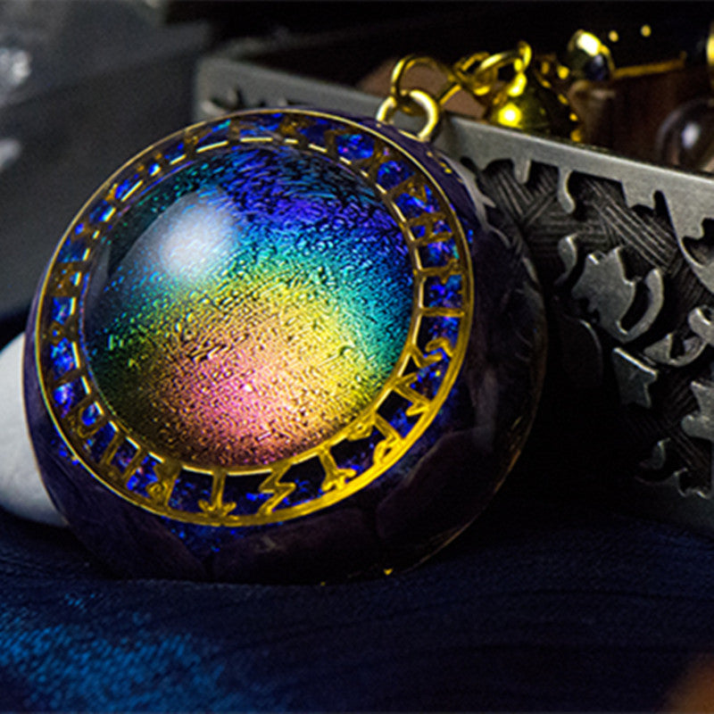 Herren- und Damenmode Regenbogen-Kristall-Anhänger-Halskette