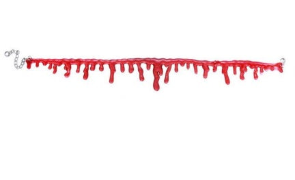 Halloween punk men and women blood drop necklace necklace punk role play party joke gifts
