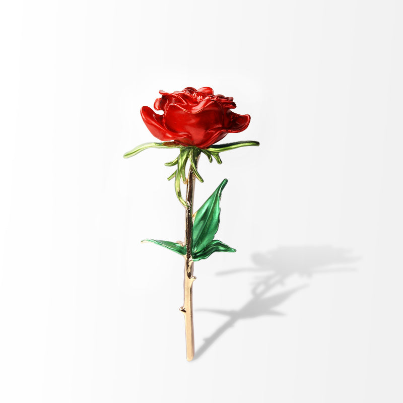 Broche de flor de rosa