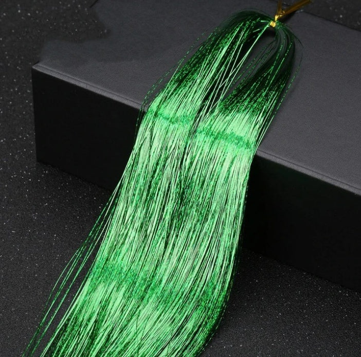 Extensión de oropel brillante para el cabello