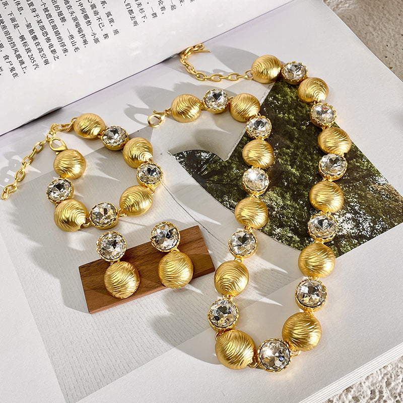 Damen Leichte Luxus Elegante Goldkette Mittelalterliche Schlüsselbeinkette