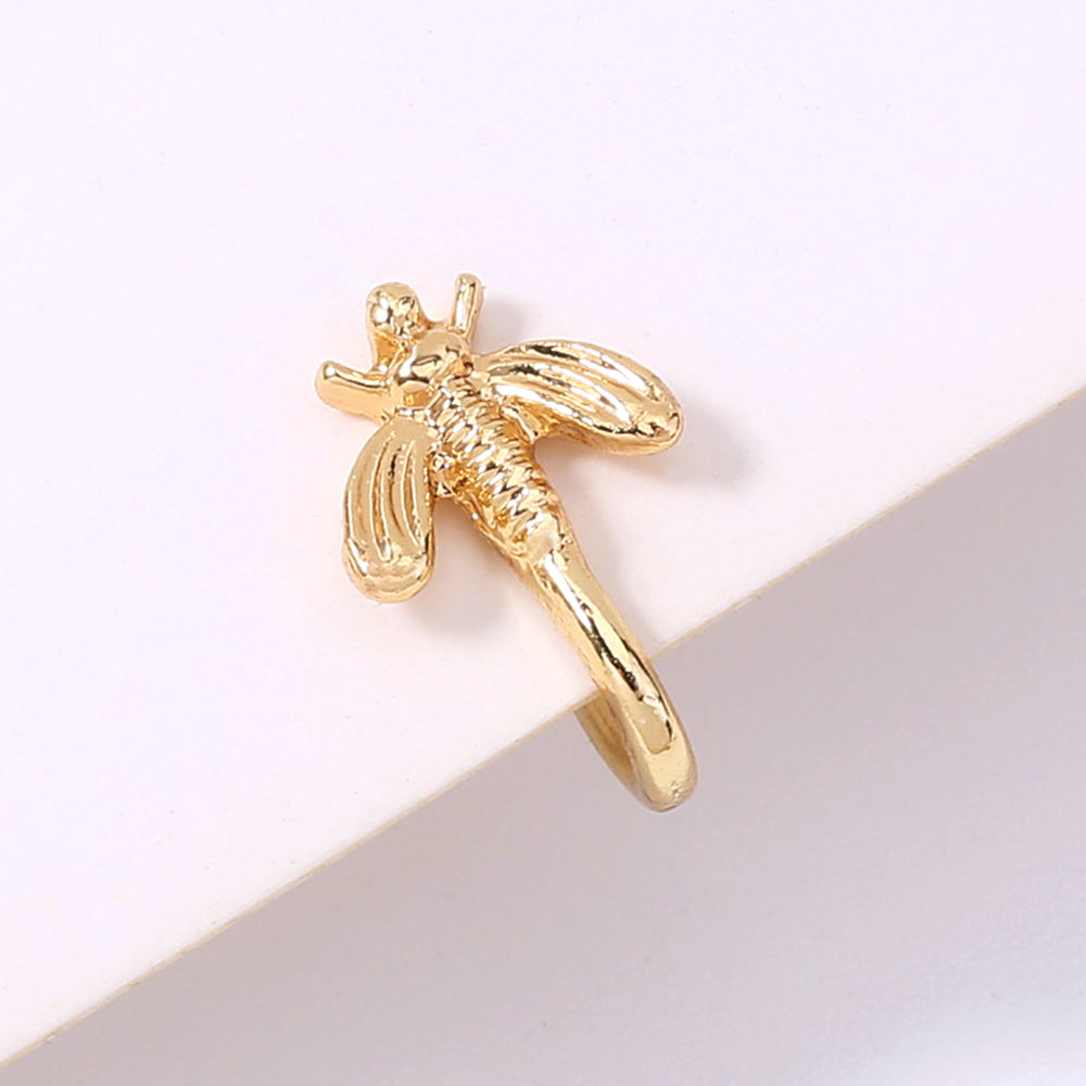 Anillo de nariz de abeja dorada, mini-lindo anillo de nariz de animal