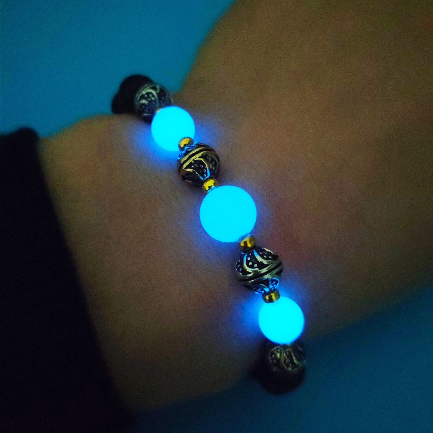 Pulsera Luminosa de Cuentas para Mujer