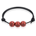 Schmuck Flechtarmband Basketball Football Rugby Softball Perlen