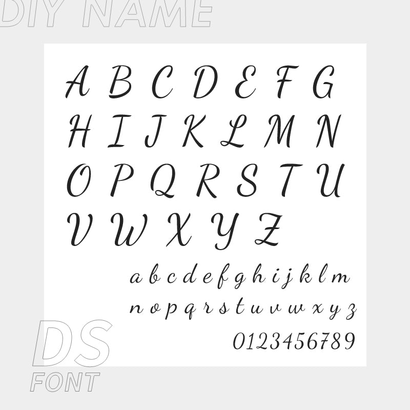 Tobillera personalizada de acero inoxidable 316L con letras del alfabeto inglés