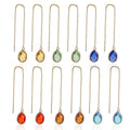 Lange Ohrringe mit Kristallbesatz