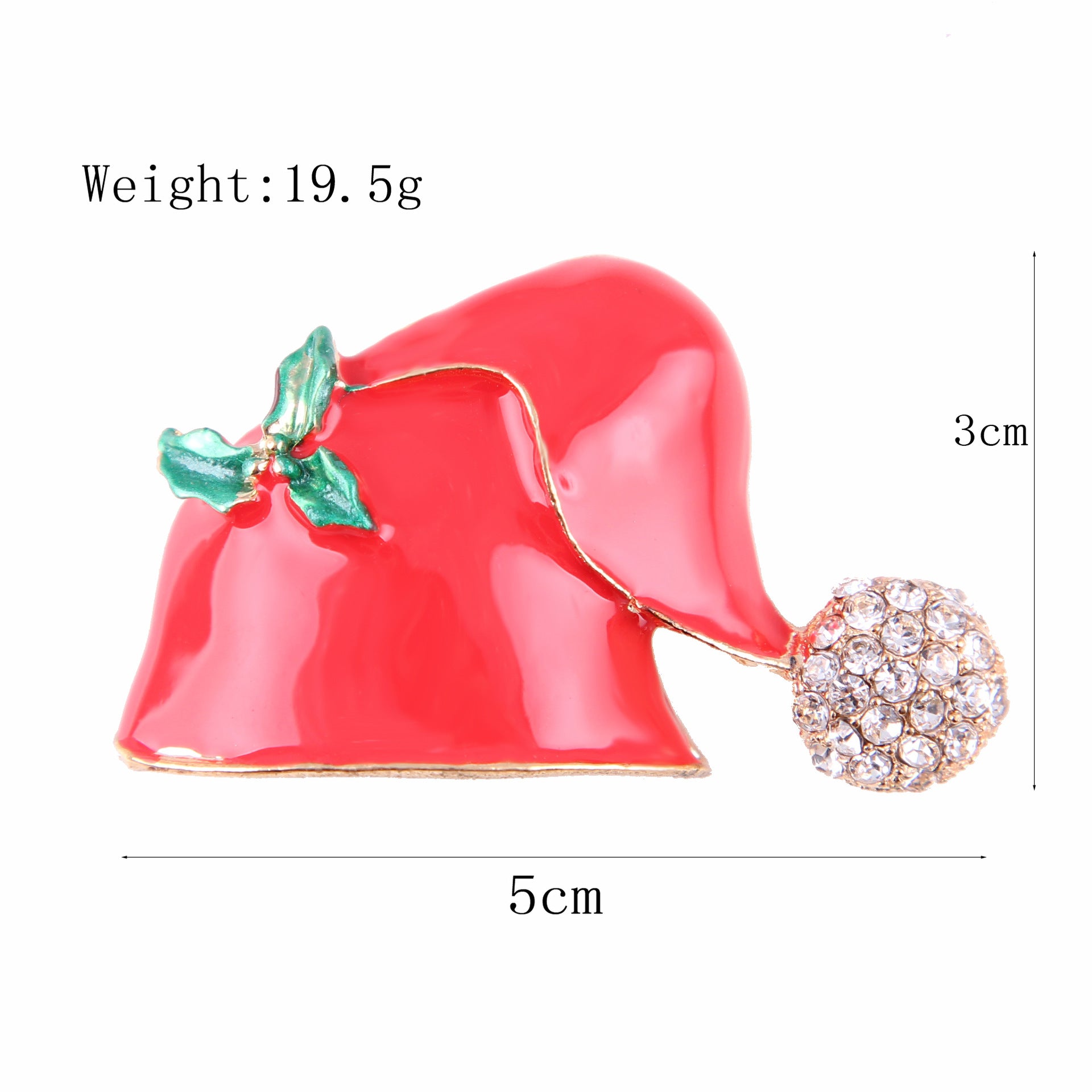 Damenmode schlichte geometrische Weihnachtsbrosche