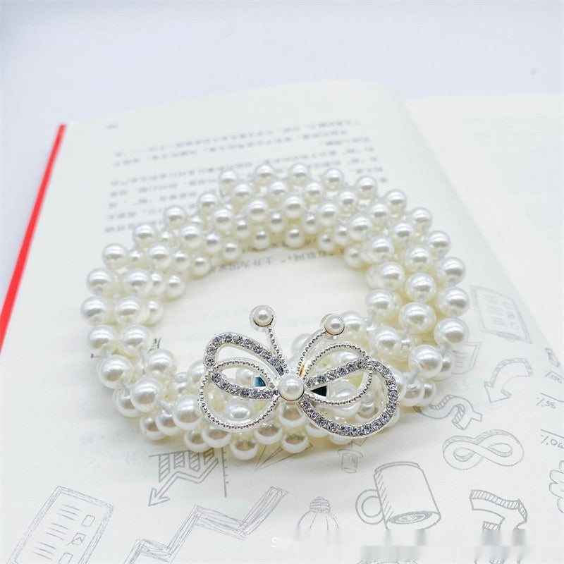 Joyería de moda para mujer, cadena de cintura con perlas blancas