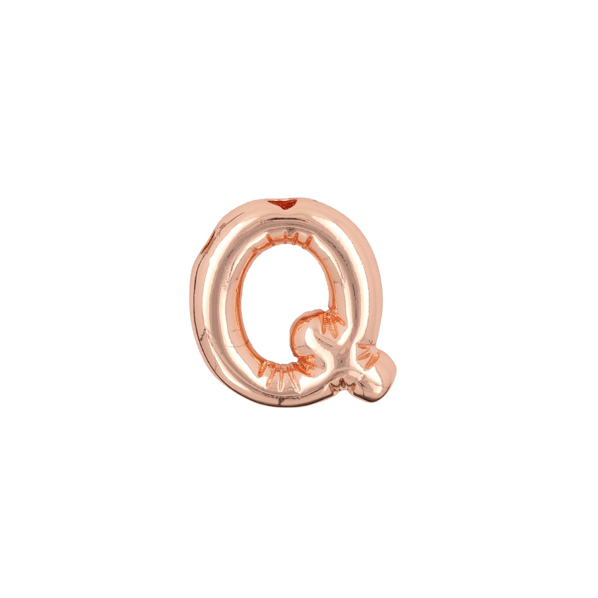 Glossy Letters Copper Pendant Necklace