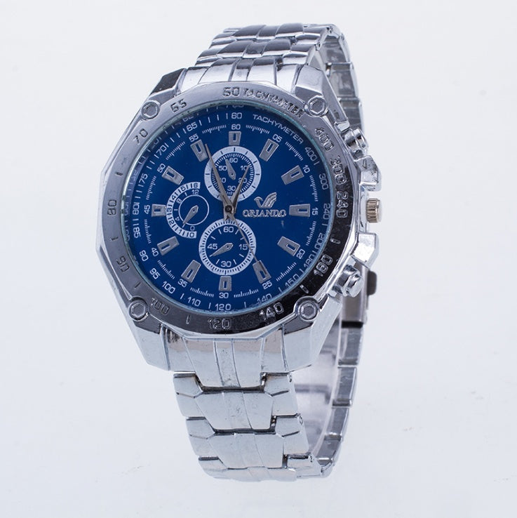 Mode Silber Edelstahl Herrenuhren Top Marke Luxusuhr Männer Sportuhr Herren Casual Armbanduhr Relogio Masculino
