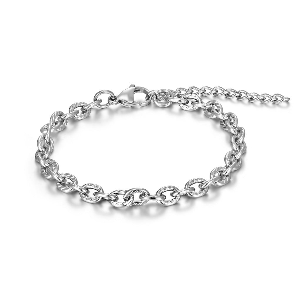 Stainless Steel Chain Special-shaped Chain Hip Hop Men's Bracelet