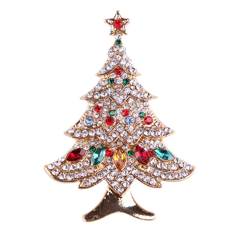 Damenmode schlichte geometrische Weihnachtsbrosche