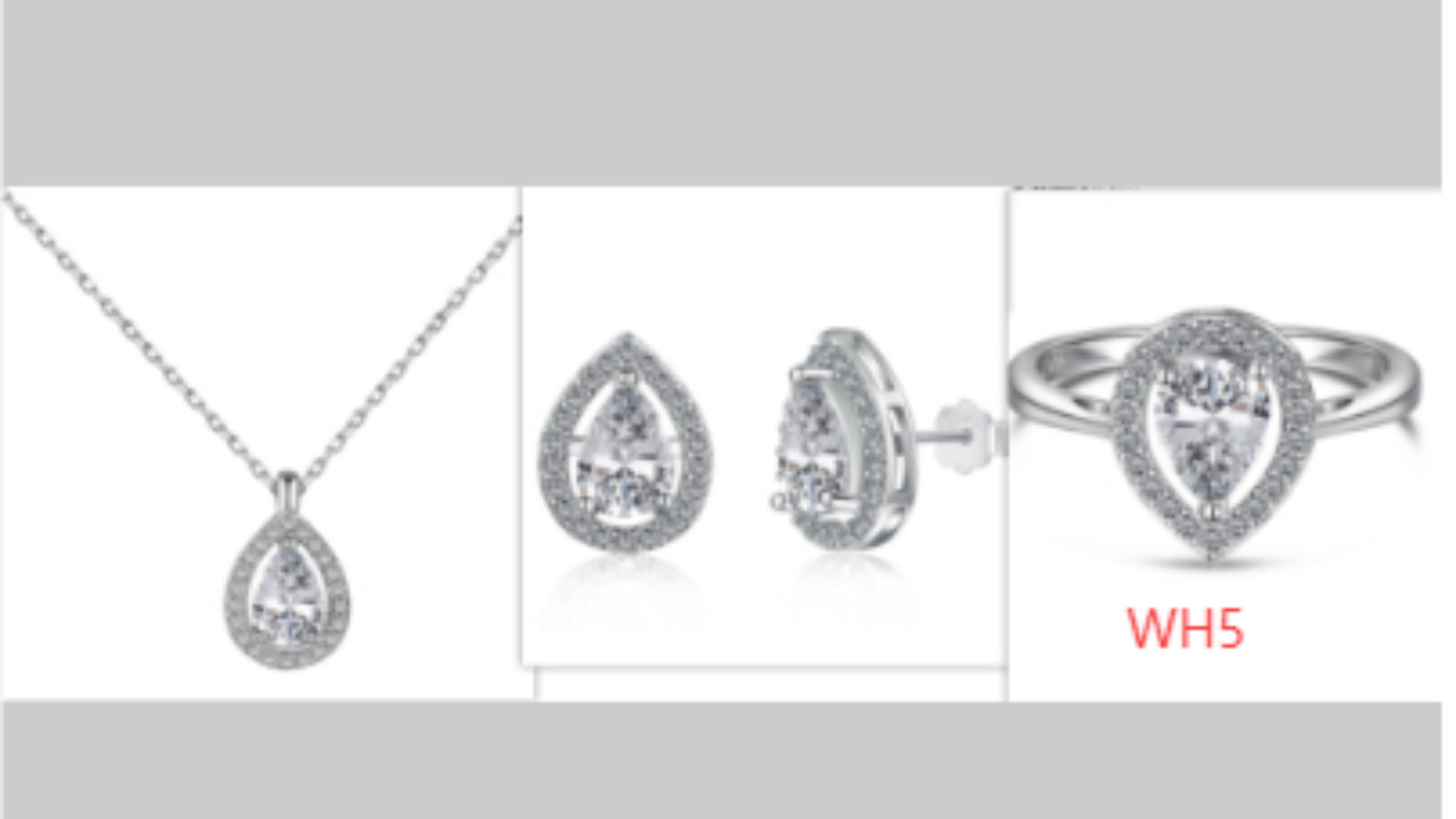 Schmuckset aus 925er Sterlingsilber