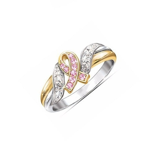 Neue kreative Band plattiert 18k Gelbgold Diamantringe Europa und Amerika Explosion Damen Verlobungsringe