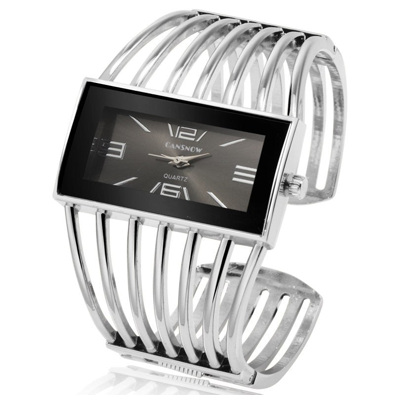 CANSNOW Reloj de mujer de lujo a la moda, pulsera de oro rosa, reloj de vestir para mujer, reloj de pulsera para niñas Saati, Relojes