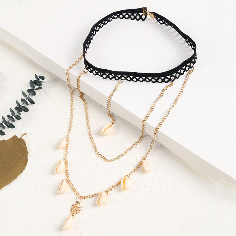 Cadena de muslo de metal con cuentas para mujer, joyería de serpiente grande
