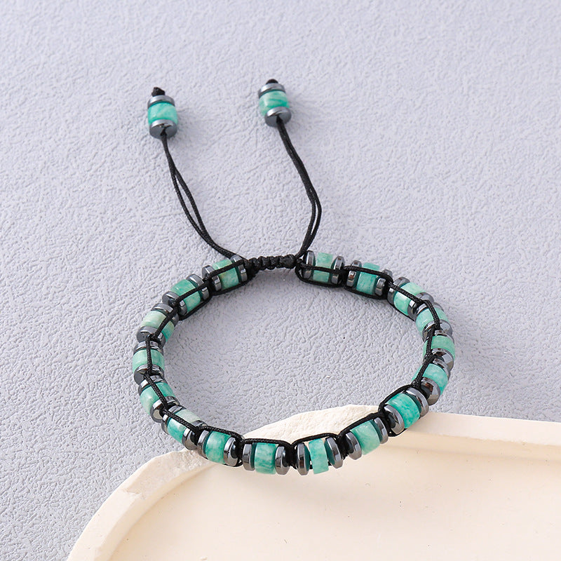Men's Universal Ornament New Hand-woven Apatite Bracelet