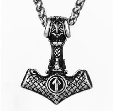 Wikinger Aoding Dreieck Rune Titan-Stahl-Anhänger