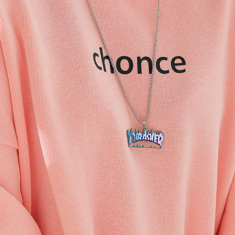 All-match Letter Hip-hop Necklace Trendy Street Pendant Accessories Pendant