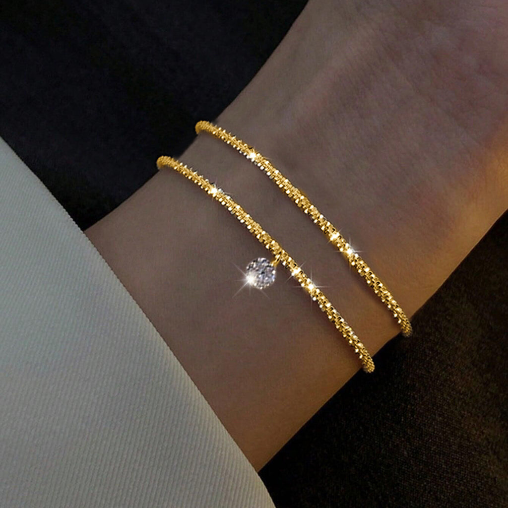 Gold- und Silber-Strass-Armband Damenschmuck