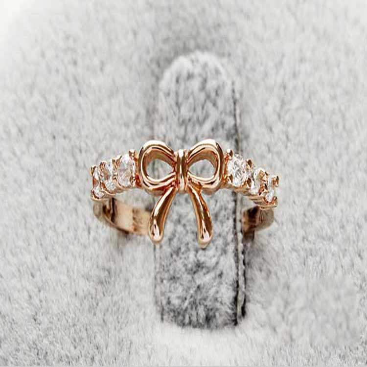 Einfacher Diamant-Schleifenring Ring