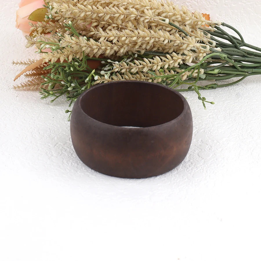 Flat Mouth Wide Embryo Log Bracelet Flat Wooden Bracelet
