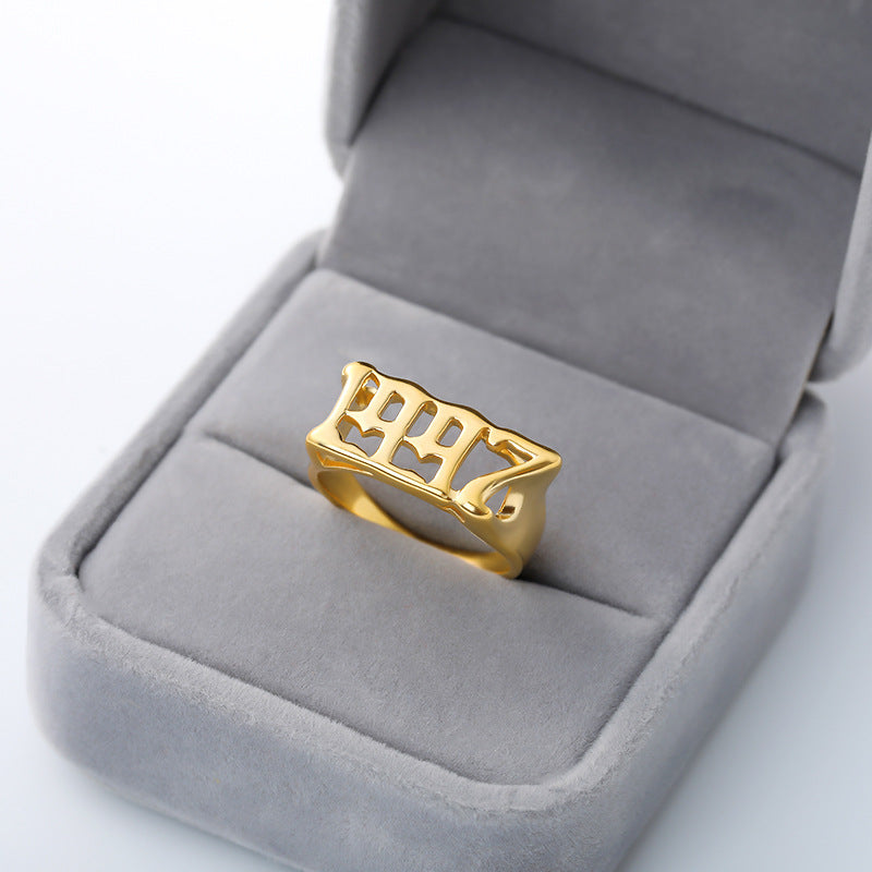 Digitaler antiker Ring Schmuck für Damen und Herren