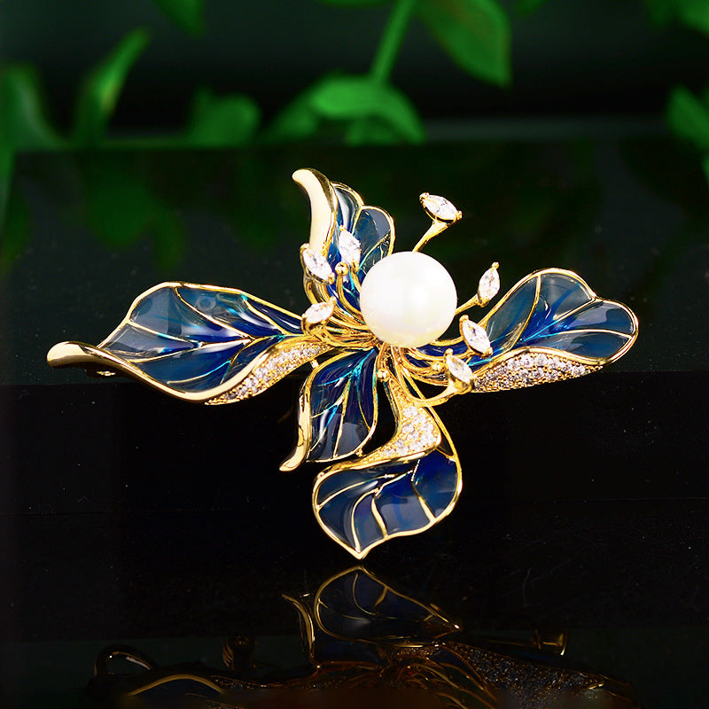 Five-petal Flower Vintage Corsage Pin Brooch