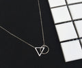 Einfache Halskette mit geometrischem Anhänger aus 925er Sterlingsilber