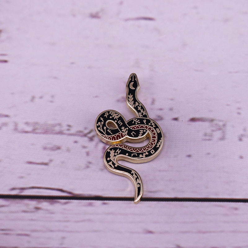 Blumen-Schlange Reversnadel Reptilien-Anstecker