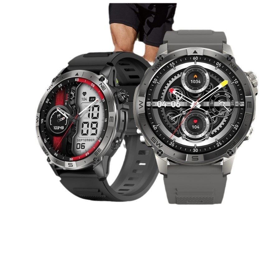 Multifunktionale Höhenmesserdruckkompass Herzfrequenz Blutsauerstoff Sport wasserdichte GPS Smartwatch