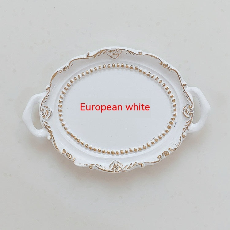 Kreativer Kerzenhalter aus Harz, Teller, Ohrringe, Halskette, Schmuck, Ornament
